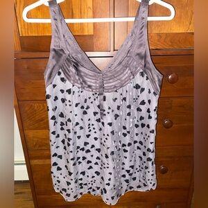 Rebecca Taylor Velvet Hearts Tank Top Size 0